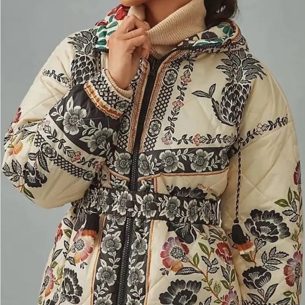 NEW FARM RIO romatic garden reversible puffer - Picture 2 of 14